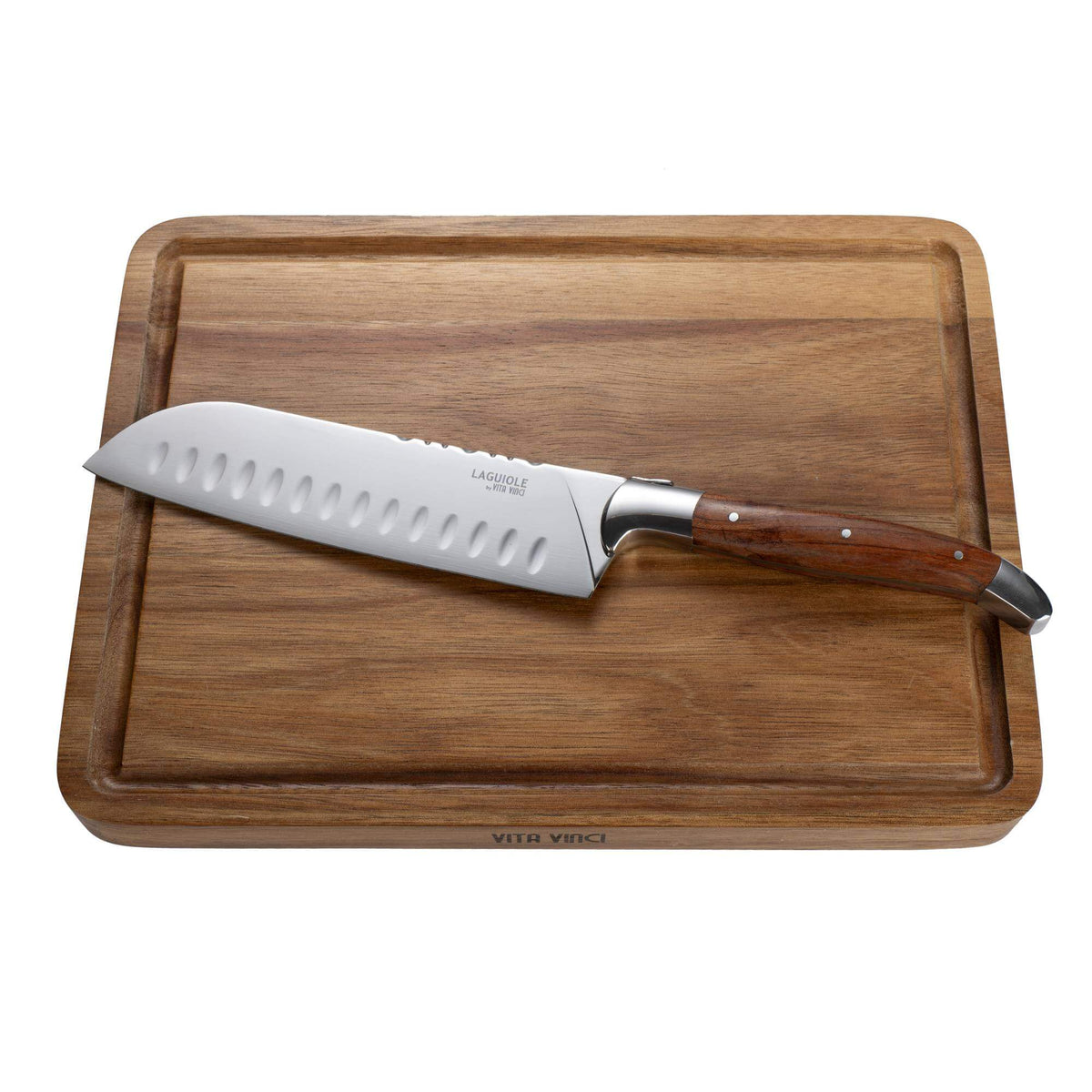 Vita Vinci Prestigio Santokumes met Snijplank (2-delig) - Palissander Hout