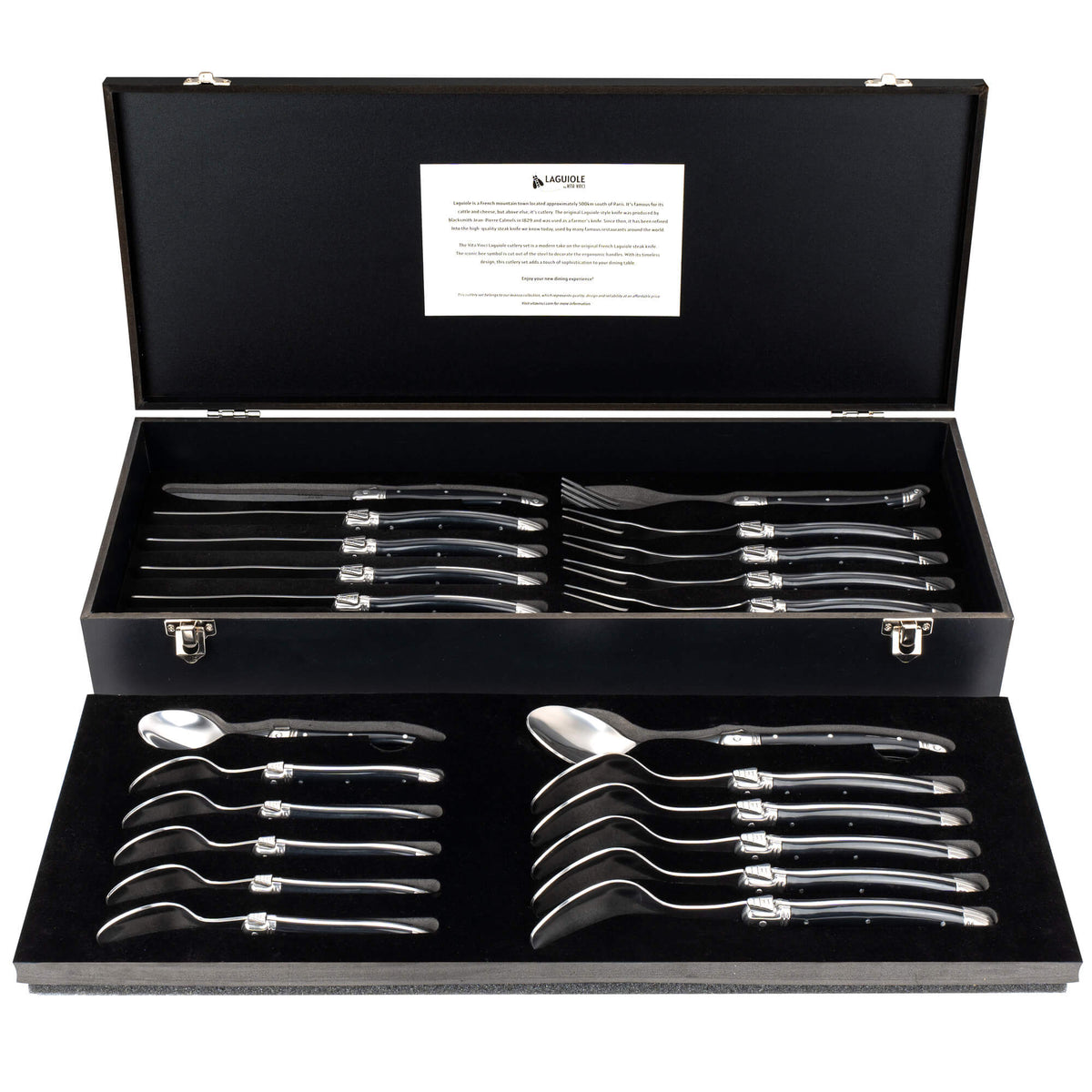 Vita Vinci Avanza Besteckset (24-teilig) - Schwarz