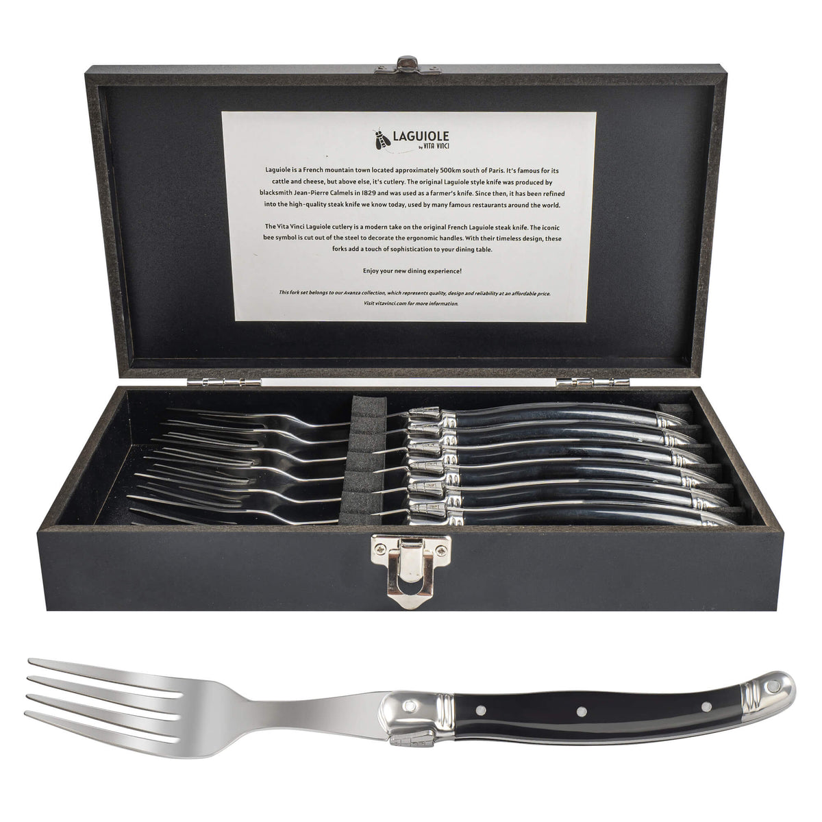 Vita Vinci Avanza Gabel-Set (6-teilig) - Perlmuttweiß