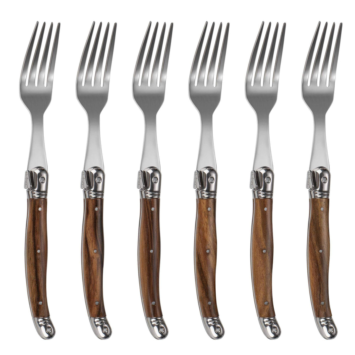 Vita Vinci Avanza Gabel-Set (6-teilig) - Dunkle Holzoptik