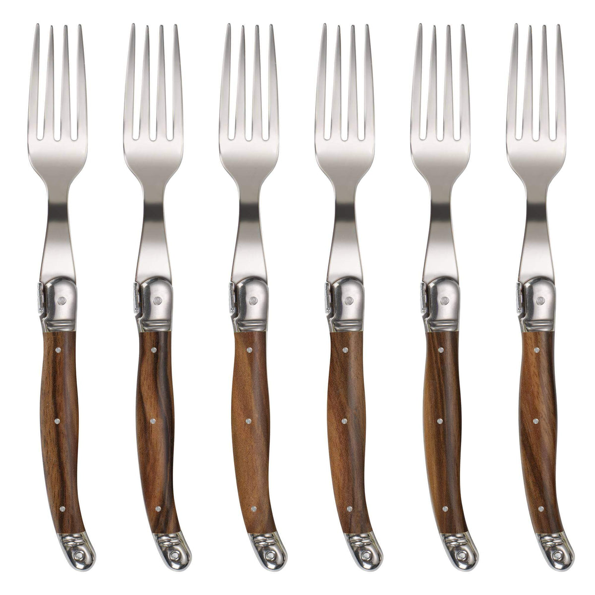 Vita Vinci Avanza Gabel-Set (6-teilig) - Dunkle Holzoptik