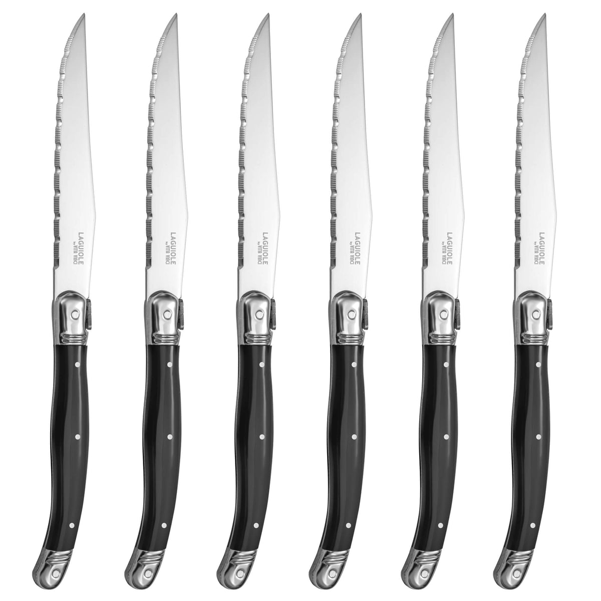 Vita Vinci Avanza Steakmesser-Set (6-teilig) - Schwarz