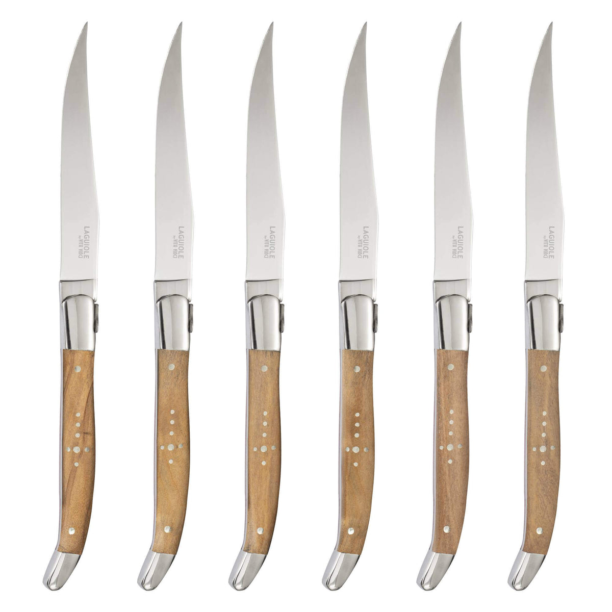 Vita Vinci Prestigio Steakmesser-Set (6-teilig) - Olivenholz